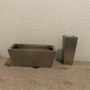 Candle and vase or holds floral